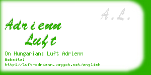 adrienn luft business card